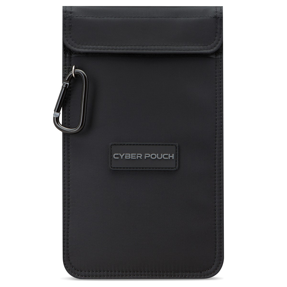 Close-up of Cyber Pouch showing signal-reducing pouch design and closure